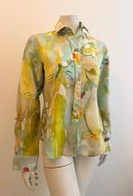 Pauw zijden blouse multicolore S, Kleding | Dames, Blouses en Tunieken, Ophalen of Verzenden, Zo goed als nieuw