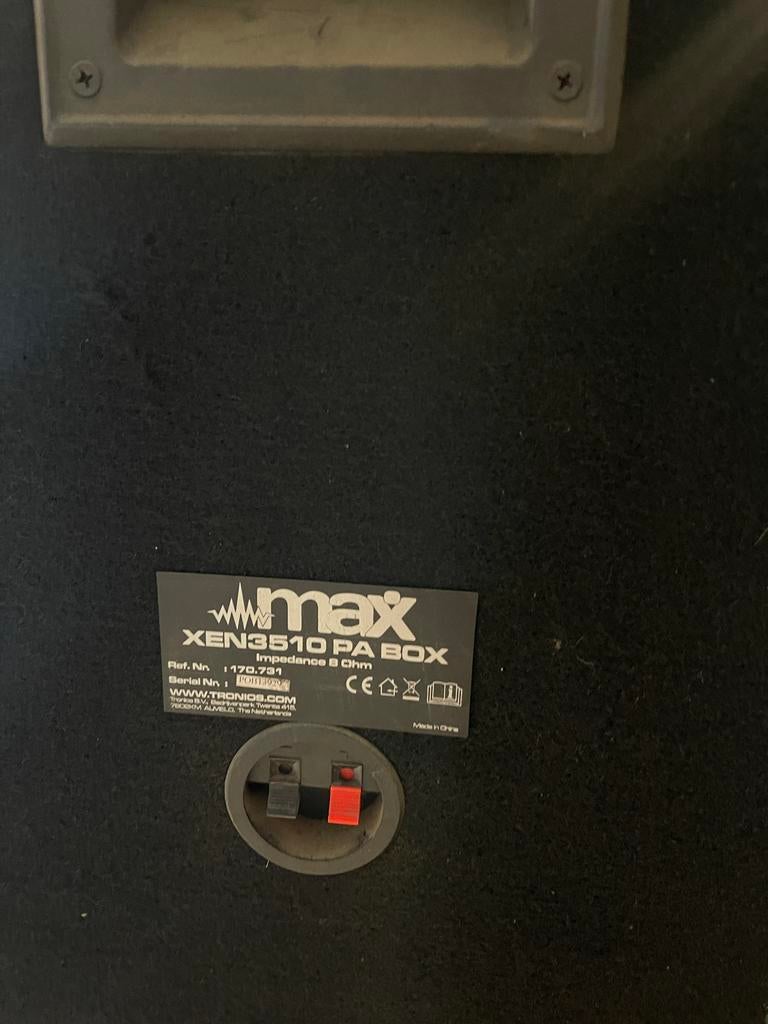 Passieve PA Speakers - Max XEN3510 PA Box, Audio, Tv en Foto, Luidsprekers, Overige merken, Ophalen of Verzenden, Zo goed als nieuw
