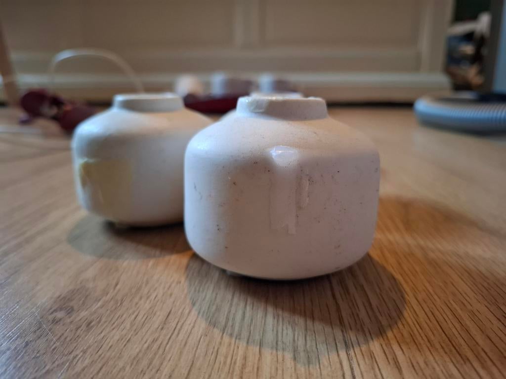 3 stenen kandelaars Hema, Ophalen, Overige materialen, Minder dan 25 cm