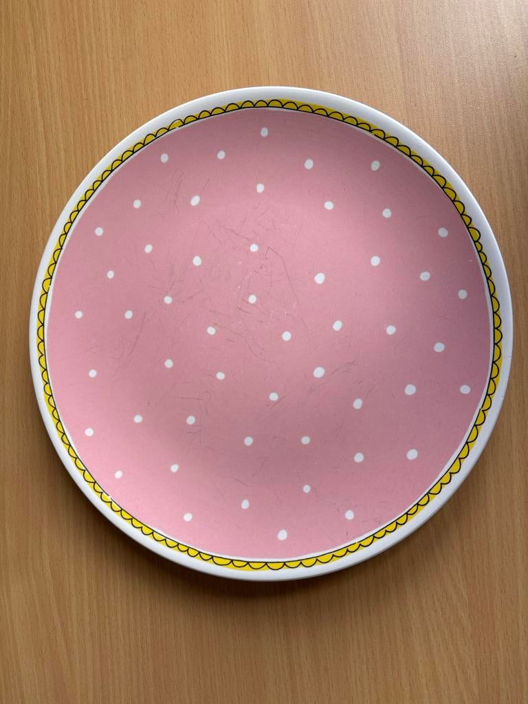 Blond Amsterdam bord Even bijkletsen blah dinerbord 26 cm, Gebruikt, Blond Amsterdam, Ophalen of Verzenden, Bord(en)