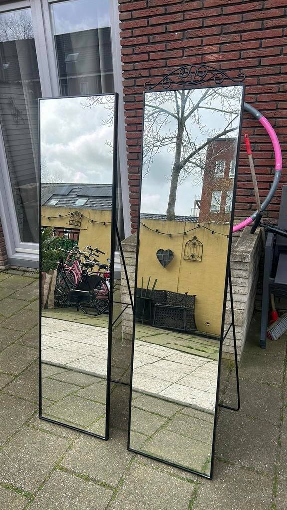 Staande spiegel Karmsund IKEA €35 p/st, Huis en Inrichting, Woonaccessoires | Spiegels, Zo goed als nieuw, Minder dan 50 cm, Rechthoekig