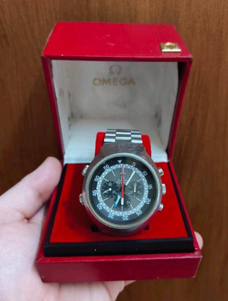 Omega Flightmaster (145.036) 1973, Staal, Gebruikt, Staal, Polshorloge