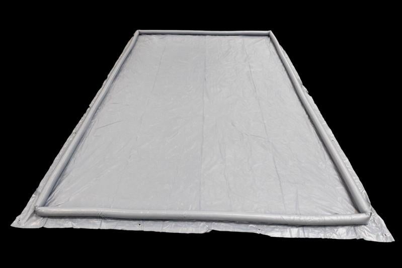 Opblaasbaar grondzeil circa 4,7x3,2 - Rand ca 4,5x3, Caravans en Kamperen, Caravan accessoires, Ophalen