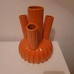 Oranje  tulp/trompet vaas ZGAN (zonder takjes), Oranje, Ophalen of Verzenden, Minder dan 50 cm, Glas