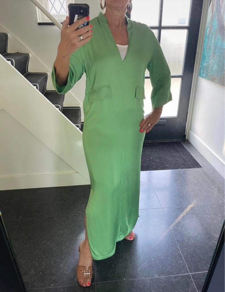 NATHALIE Vleeschouwer, prachtige designer jurk, S/M, Ophalen of Verzenden, Zo goed als nieuw, Maat 36 (S), Onder de knie
