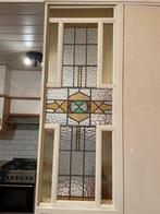 Glas in lood raam 1.55x55 cm, Doe-het-zelf en Verbouw, Glas en Ramen, Ophalen, Gevelraam of Ruit, Gebruikt, Minder dan 80 cm