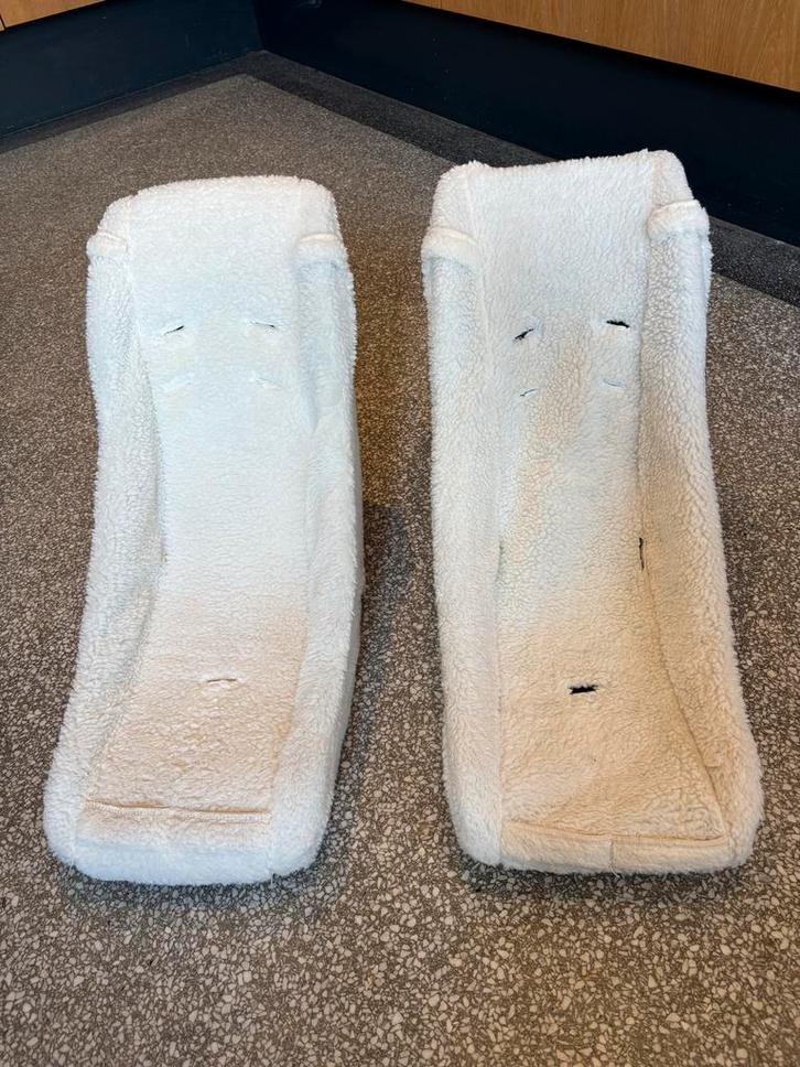 Melia babyschaal wit teddy voor bakfiets en fietskar, Fietsen en Brommers, Fietsaccessoires | Fietsstoeltjes, Zo goed als nieuw