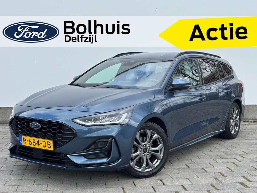 Ford FOCUS Wagon EcoBoost 125pk Hybrid ST Line | All-Seasons, Gebruikt, Blauw, Lichtsensor, Origineel Nederlands