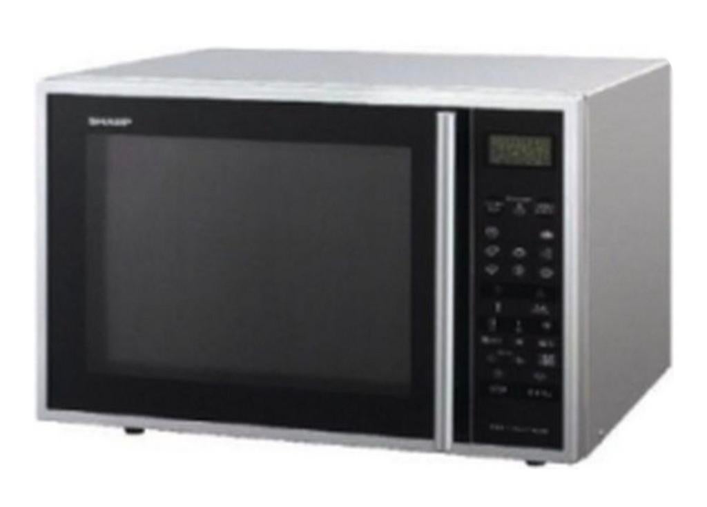 Sharp R961INW Combimagnetron - Zilver, Witgoed en Apparatuur, Magnetrons, Ophalen, Combimagnetron, Zo goed als nieuw, Draaiplateau