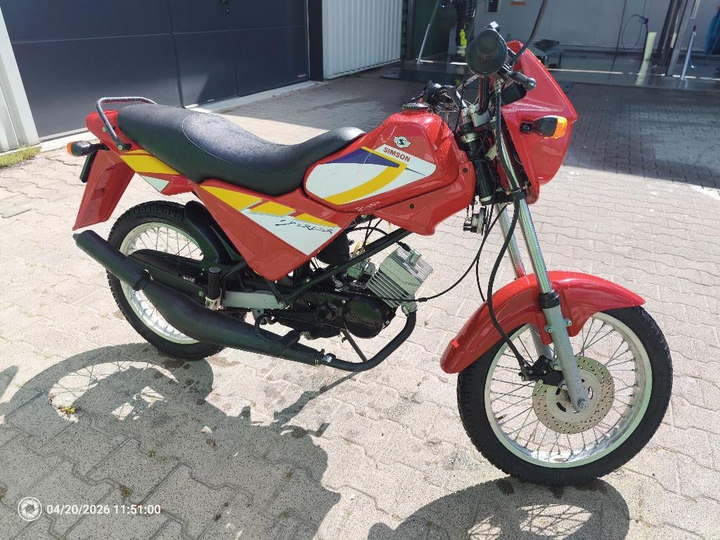 Simson MS50 Sperber, Fietsen en Brommers, Brommers | Oldtimers, Maximaal 45 km/u, 50 cc, 5 versnellingen, Ophalen