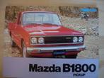 Mazda B1800 Brochure 1979 – Pick-Up, Mazda, Ophalen of Verzenden, Zo goed als nieuw, Mazda