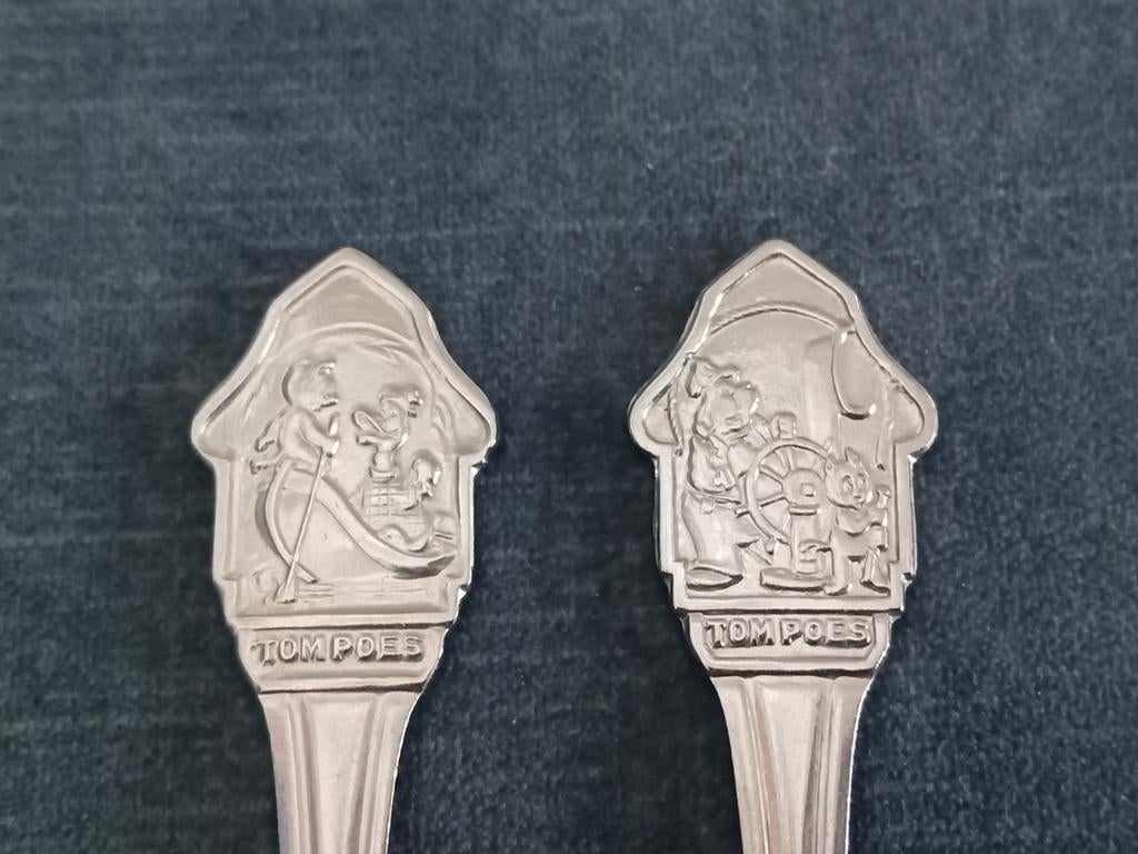 Tom Poes Vintage lepel & vork kinderbestek (Sola), Ophalen of Verzenden