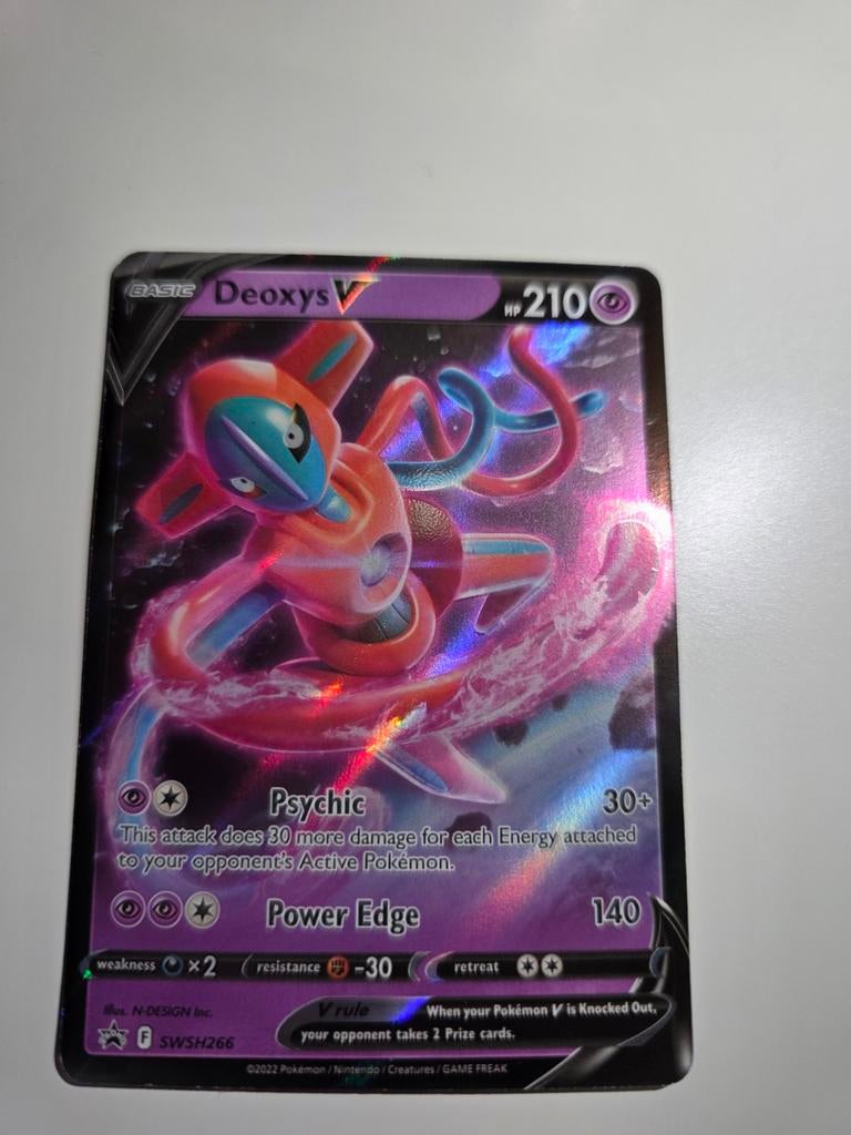 Deoxys V Pokemon kaart, Ophalen of Verzenden