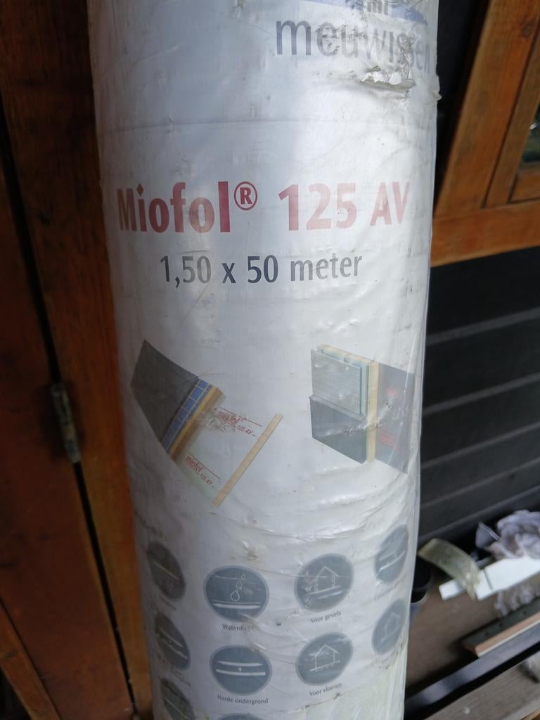 Miofol 125 AV dampdichte folie 1.50 x 50 meter, Ophalen