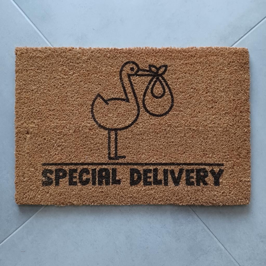 Special Delivery Kokos Deurmat, Ophalen of Verzenden, Nieuw, Kraamcadeau