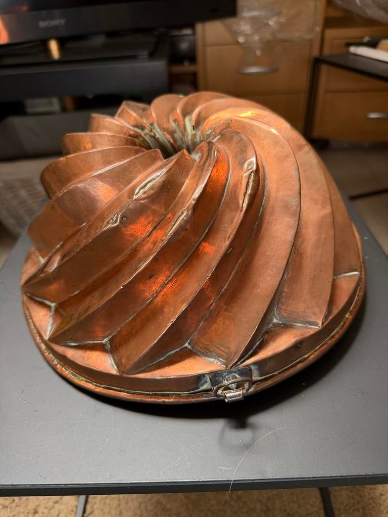 Antieke Koperen Tulband Bakvorm - Decoratief en Functioneel, Antiek en Kunst, Antiek | Keukenbenodigdheden, Ophalen of Verzenden