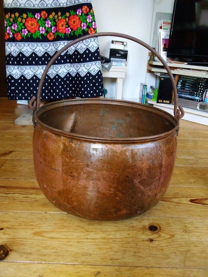 Koperen pot / (heksen)ketel, Ophalen of Verzenden, Koper