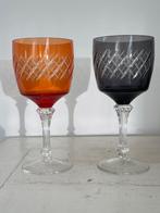 Paar Boheems kristallen glazen, Antiek en Kunst, Ophalen of Verzenden