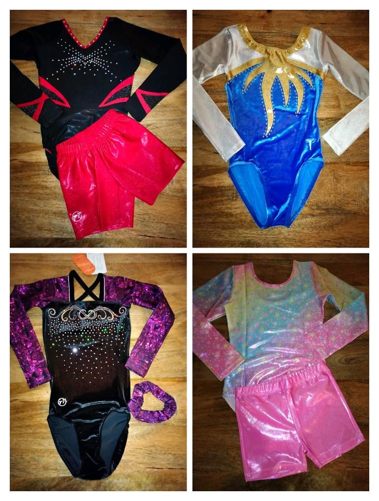 Diverse turnpakjes/gympakjes/turnpakje/turnpak maat 140, Sport en Fitness, Turnen, Nieuw, Turnpak(je), Kindermaat 122 t/m 140