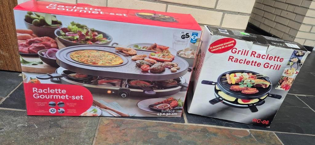 2 Raclette Gourmetstellen - Ideaal voor gezellige avonden, Witgoed en Apparatuur, Gourmetstellen, Ophalen