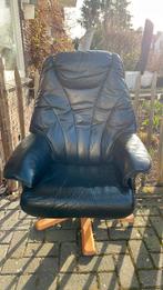 Gratis leren fauteuil - vandaag naar de kringloop!, Ophalen, Gebruikt, Leer, 75 tot 100 cm