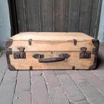 Gave oude brocante houten kist koffer metalen beslag Etage3, Gebruikt, ., Ophalen of Verzenden, .