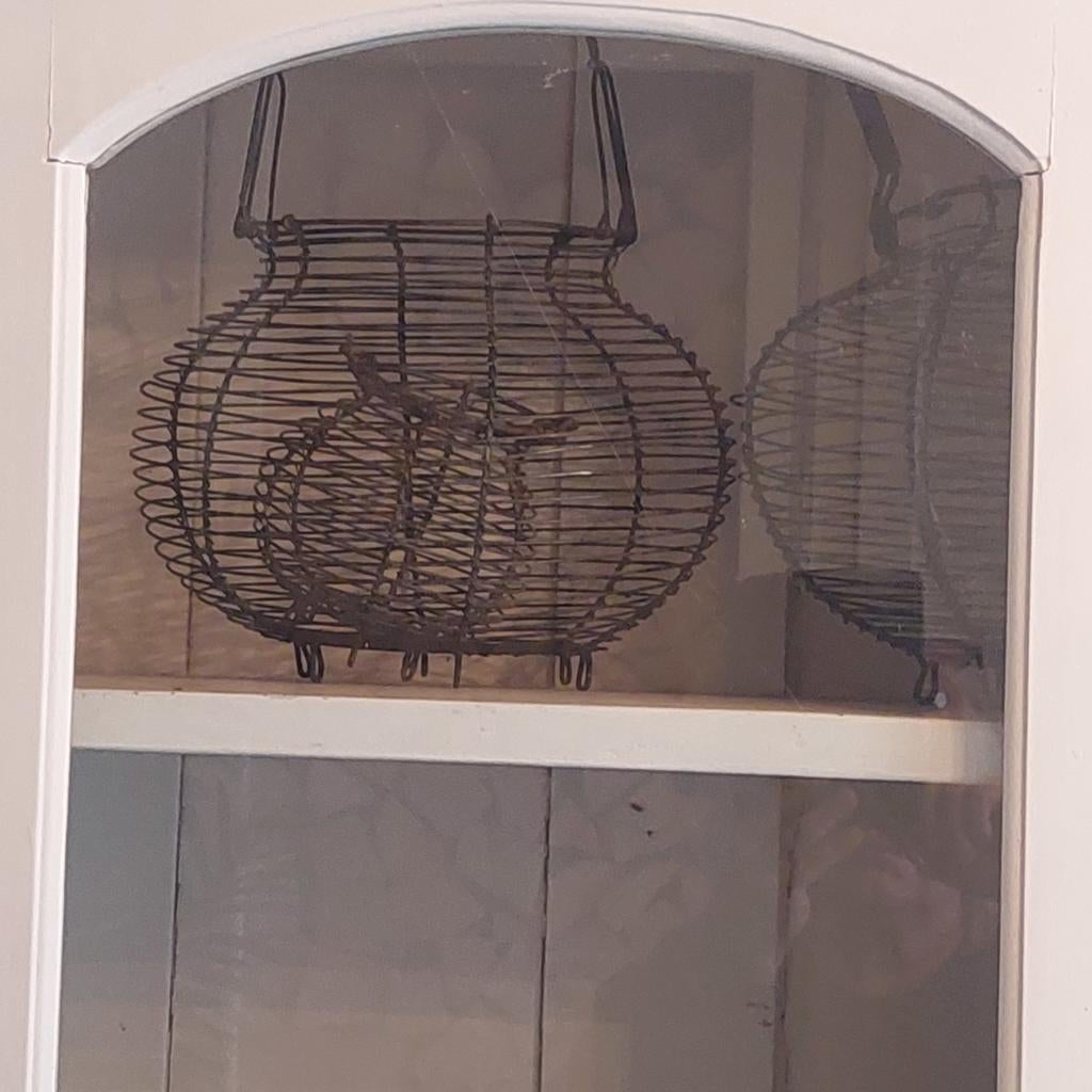 Brocante landelijke oude draadmantjes, Antiek en Kunst, Curiosa en Brocante, Ophalen of Verzenden