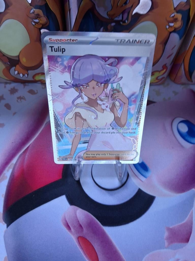 Pokémon kaart Tulip full art Supporter Trainer, Ophalen of Verzenden