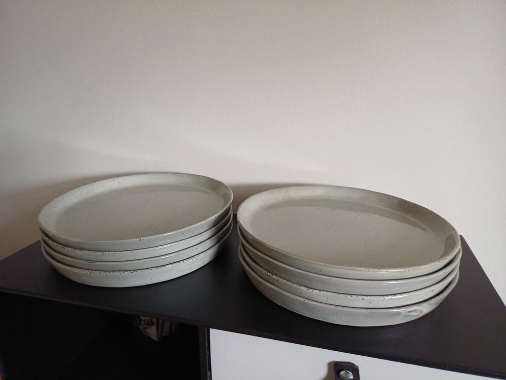 8 nieuwe dinerborden van Albert Heijn, Ophalen, Keramiek, Nieuw, Bord(en)