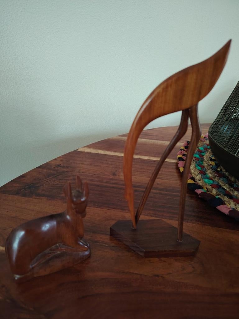 Vintage teakhouten beeldjes, Ophalen