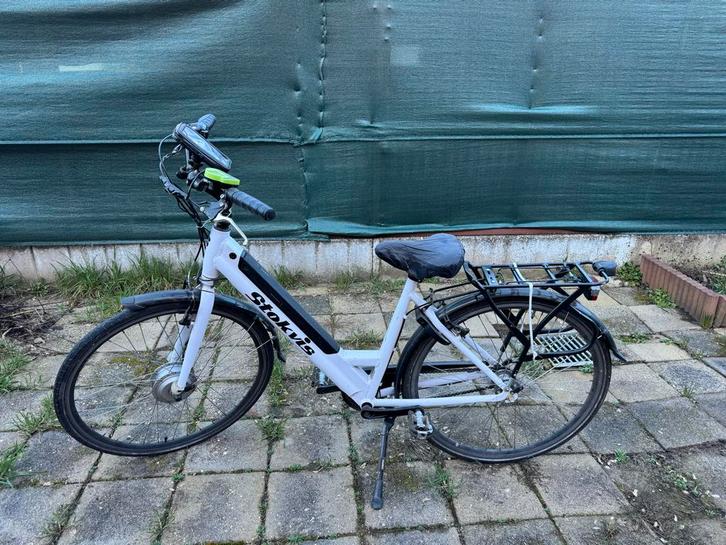 Stokvis elektrische fiets - Wit, Fietsen en Brommers, Elektrische fietsen, Gebruikt, Overige merken, 51 tot 55 cm, 30 tot 50 km per accu