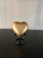 Gouden Hart Urn 80ml - Mini Urn voor As, Info@jouwurn.nl, Ophalen of Verzenden, Bieslook 42, Nieuw