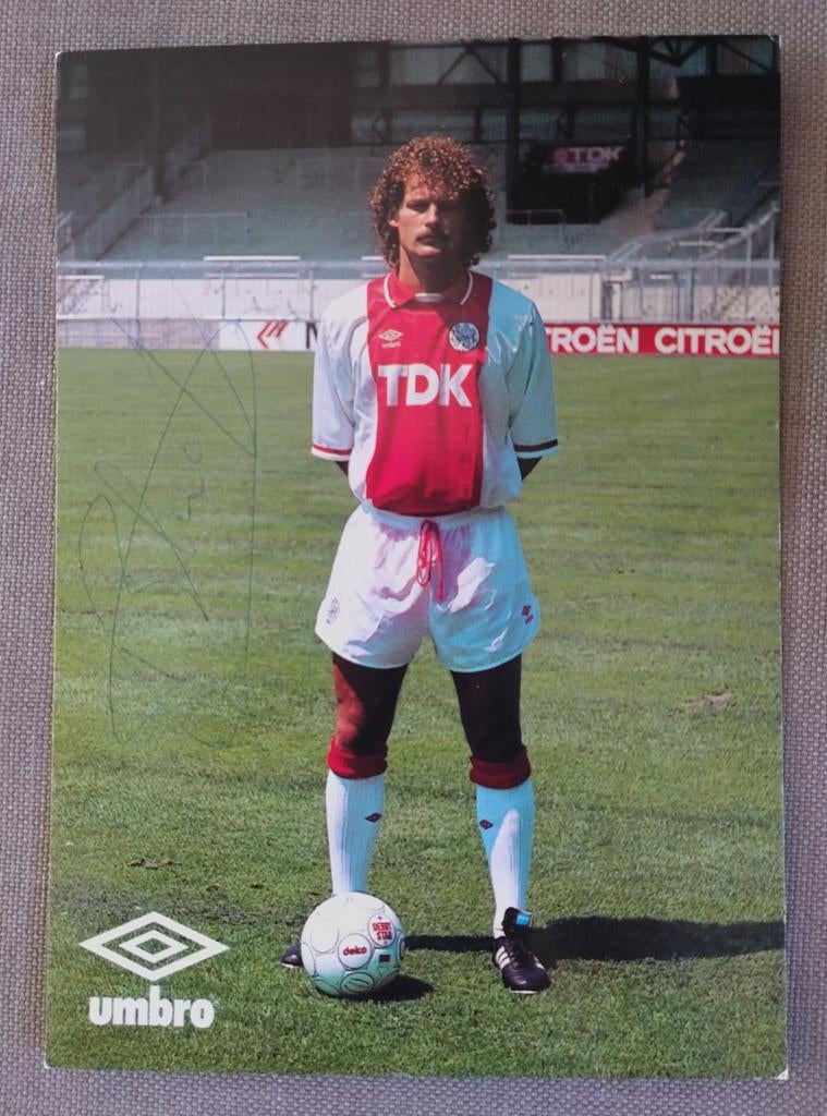 Danny Blind Ajax, origineel gesigneerd, Verzamelen, Verzenden, Zo goed als nieuw, Ajax, Spelerskaart