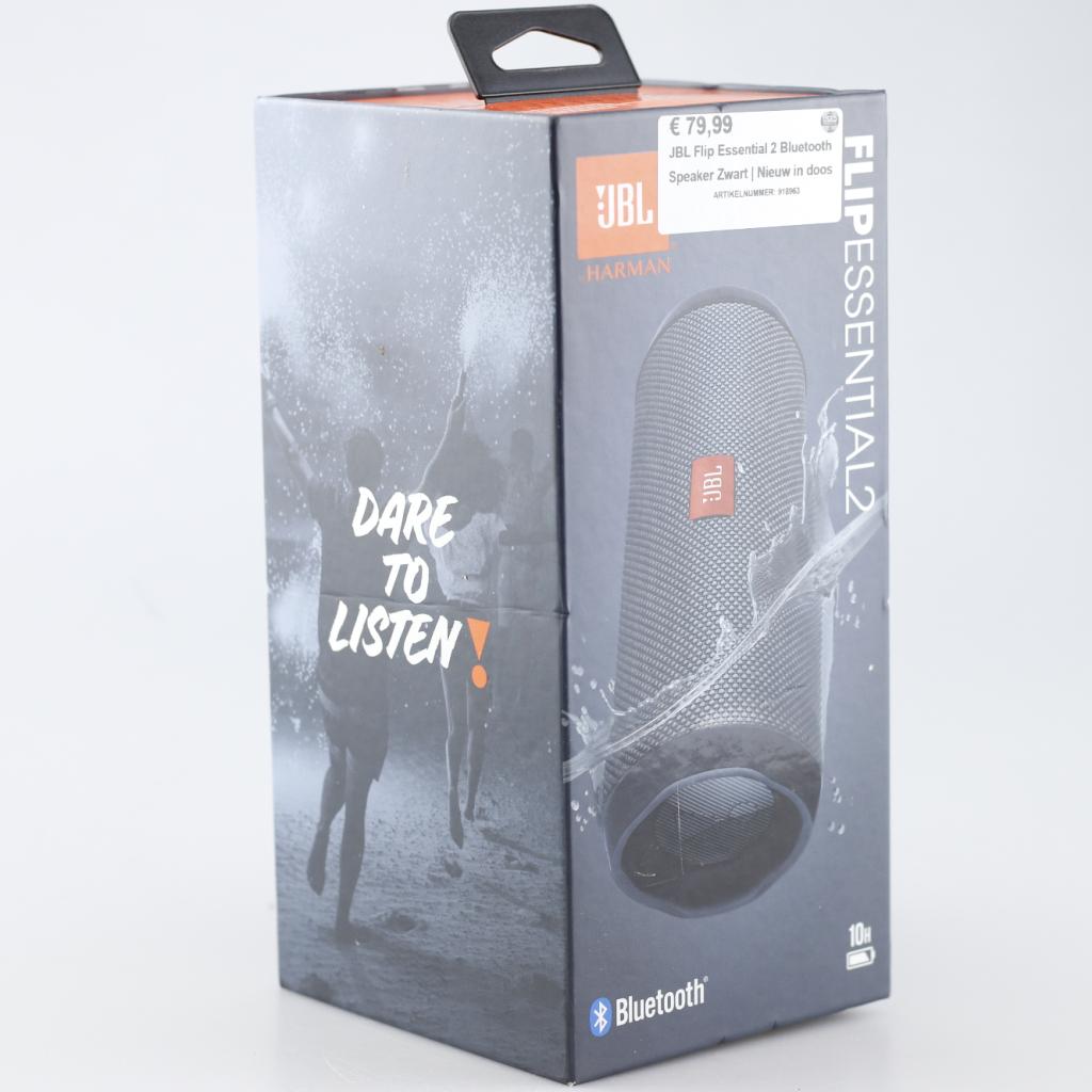 JBL Flip Essential 2 Bluetooth Speaker Zwart | Nieuw in doos, Auto diversen, Autospeakers, JBL, Zo goed als nieuw, Support@jbl.com
