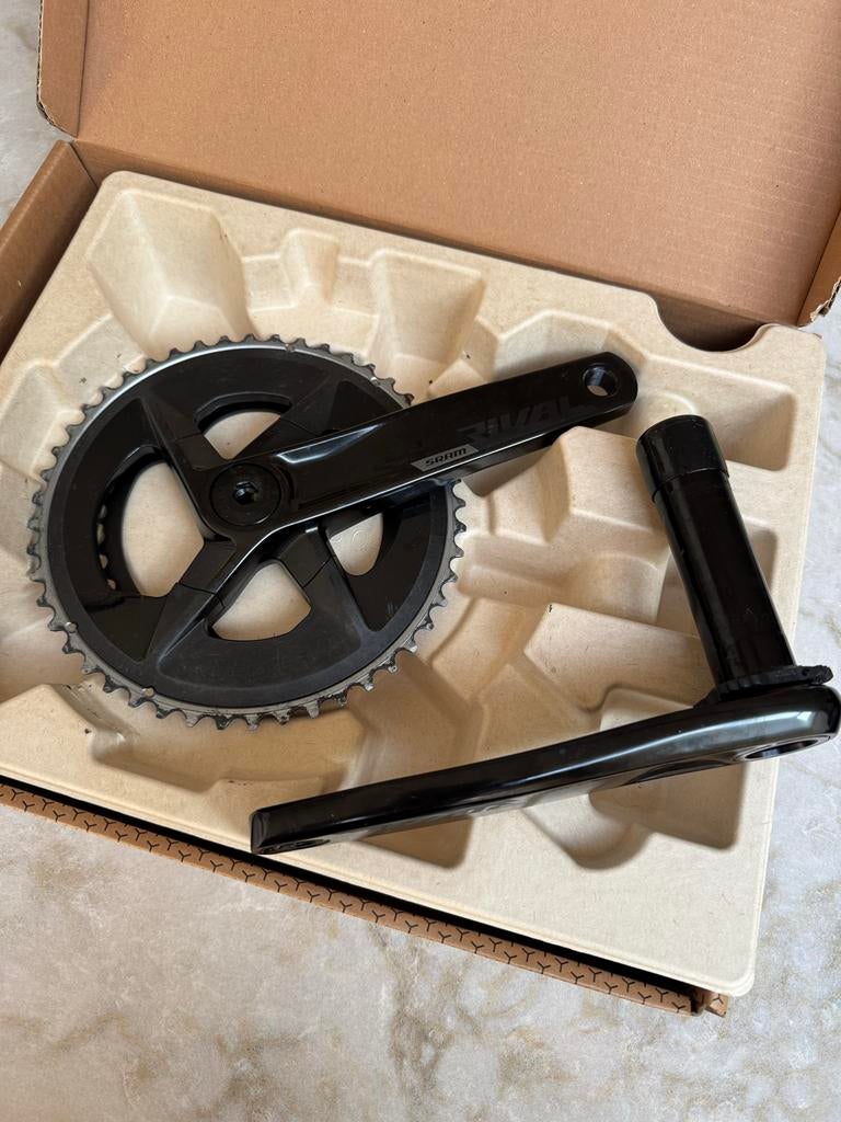 SRAM Rival Crankstel - Zo goed als nieuw, Crankstel of Pedalen, Nieuw, Ophalen of Verzenden, Aluminium