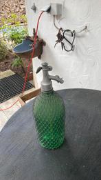 Spuitwaterfles groen, Ophalen, Gebruikt, Rond, Glas