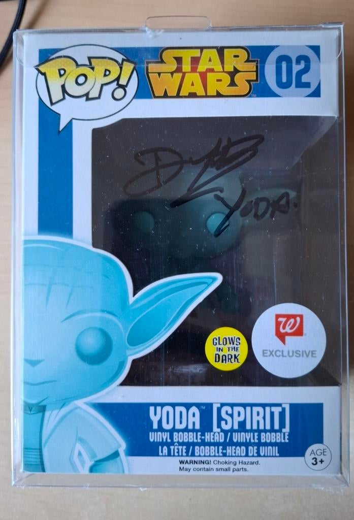 Gesigneerde Funko Pop Yoda (Spirit) - Deep Roy, Verzamelen, Ophalen of Verzenden