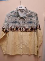 BLOUSE COUNTRY & WESTERN STIJL MAAT L, Ophalen of Verzenden, Zo goed als nieuw, Maat 38/40 (M), Blauw