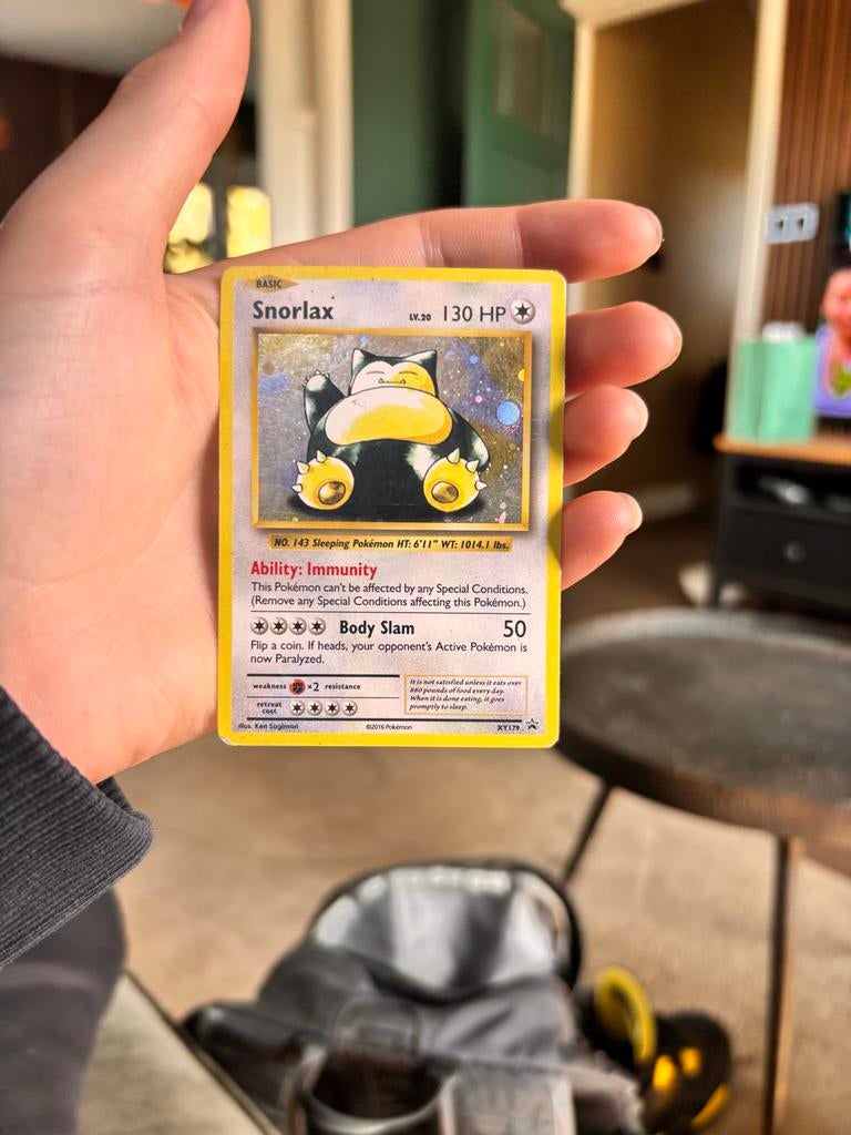 Snorlax Pokémon Kaart, Ophalen of Verzenden, Gebruikt, Losse kaart