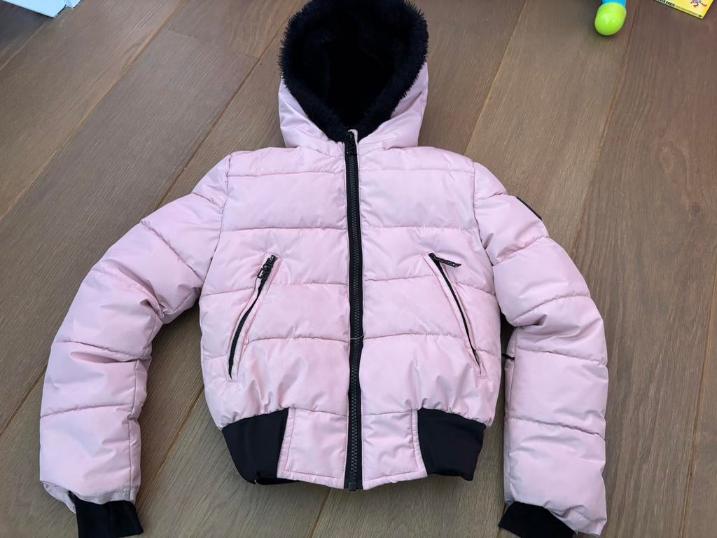 Mooie skijas van Super Rebel maat 128., Ophalen of Verzenden, Zo goed als nieuw, Meisje, Jas