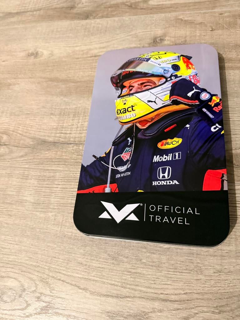 Max Verstappen verzamel blik, Ophalen of Verzenden, Gebruikt, Formule 1