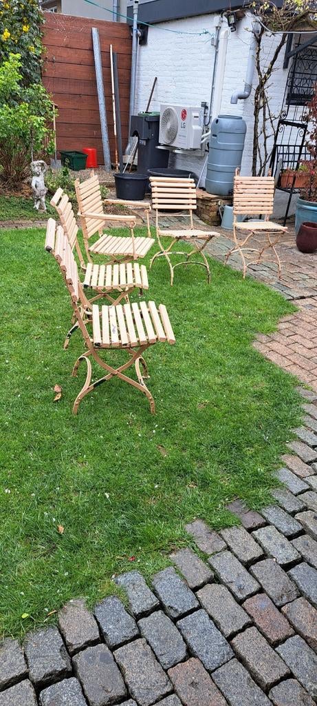 Volledig inklapbare tuinset, ruim 100 jaar oud, Tuin en Terras, Ophalen
