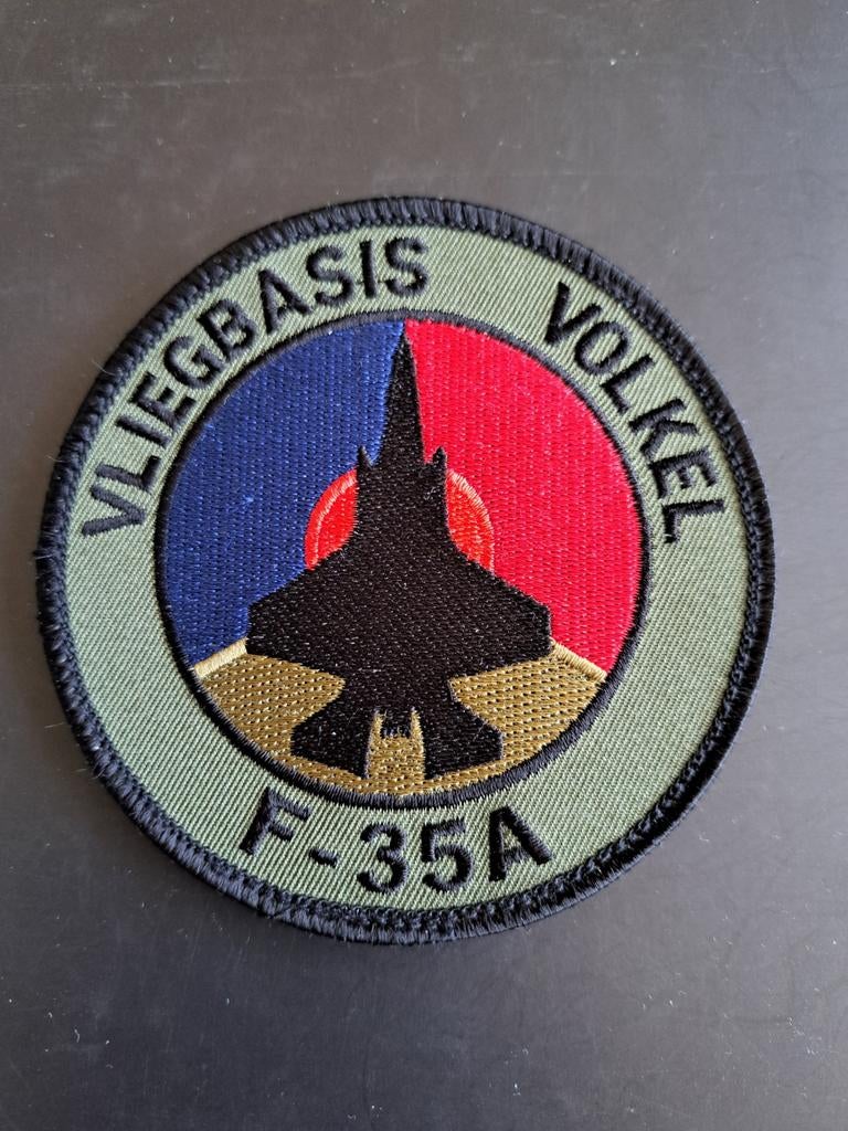 Vliegbasis Volkel F-35A, embleem Luchtmacht, Ophalen of Verzenden, Luchtmacht, Nederland, Embleem of Badge