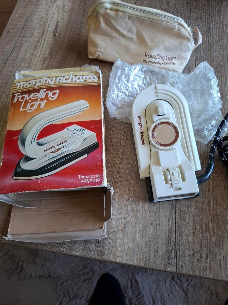 Vintage Morphy Richards Travelling Light strijkijzer, Witgoed en Apparatuur, Strijkijzers en Strijkplanken, Ophalen of Verzenden