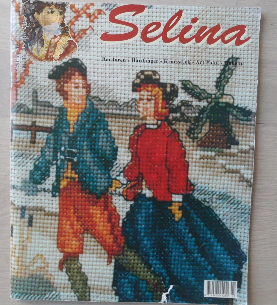 Kruissteken boek Selina met veel oude patronen zie, Ophalen of Verzenden, Nieuw, Patroon