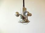 vintage herda lamp hanglamp chroom jaren 60, Gebruikt, ., Vintage, Ophalen of Verzenden