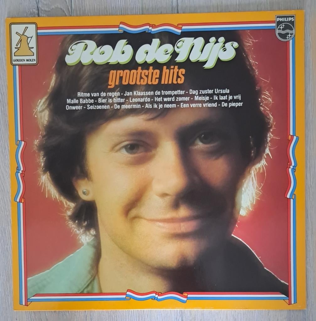 Rob de Nijs - Grootste Hits LP (Philips, Golden Molen), Cd's en Dvd's, Vinyl | Nederlandstalig, Ophalen of Verzenden, Gebruikt