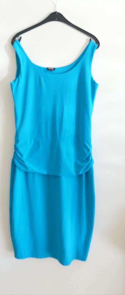 MOQ travelstof jurk, zomers blauw, maat L, Blauw, Maat 42/44 (L), Ophalen of Verzenden, MOQ