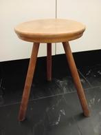 Vintage eiken melk krukje / bijzettafel, Ophalen of Verzenden, Gebruikt, Hout