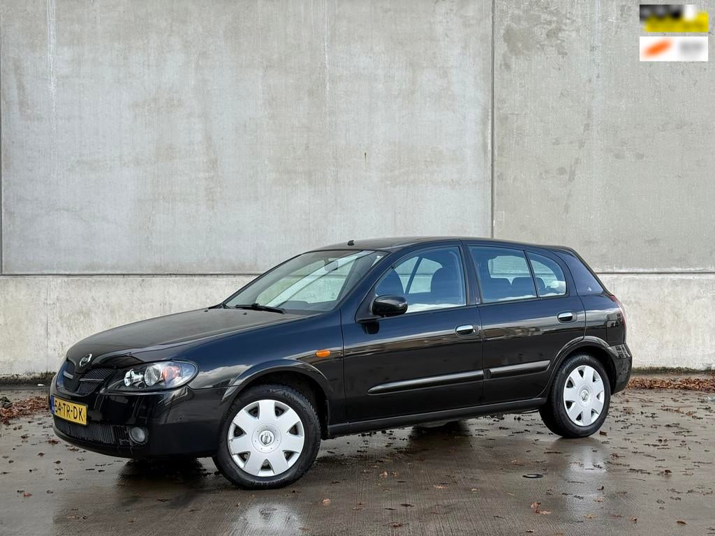 Nissan Almera 1.5 Invitation, NAP, APK, Airco, Auto's, Nissan, Gebruikt, Zwart, 4 cilinders, Zwart